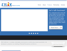 Tablet Screenshot of filixhealthcare.com